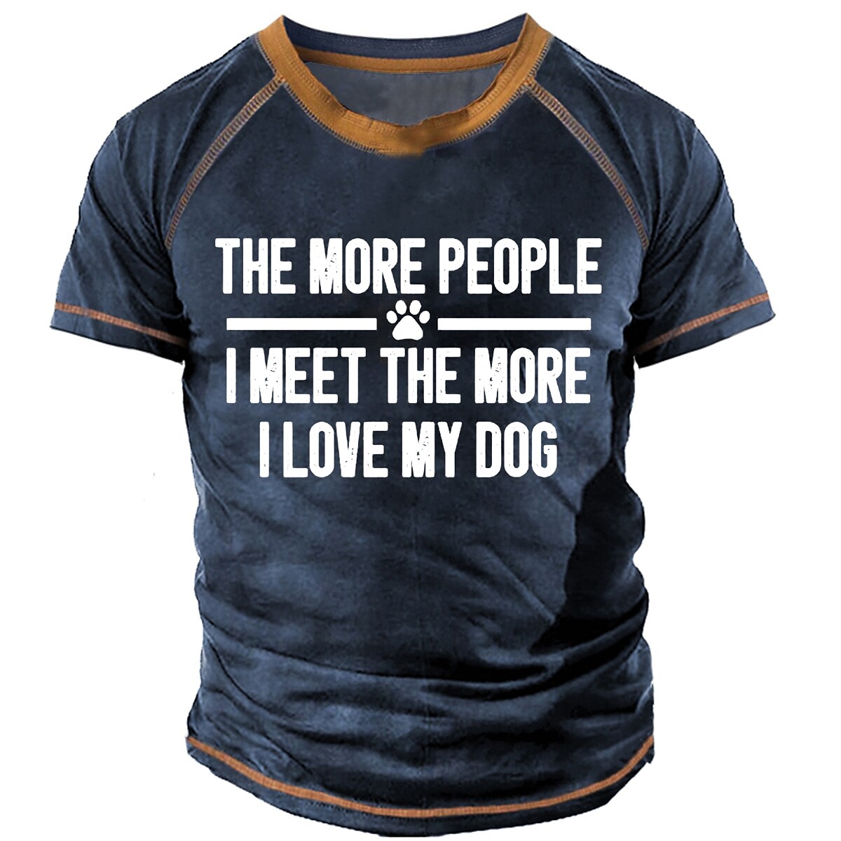 Men's Graphic Letter Crew Neck 3D Print Outdoor Casual Short Sleeve T-shirt