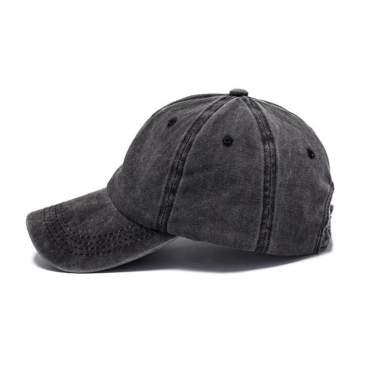 cross-border washed cotton printing hat old old hat men's retro foreign trade baseball cap explosion style soft top sun hat