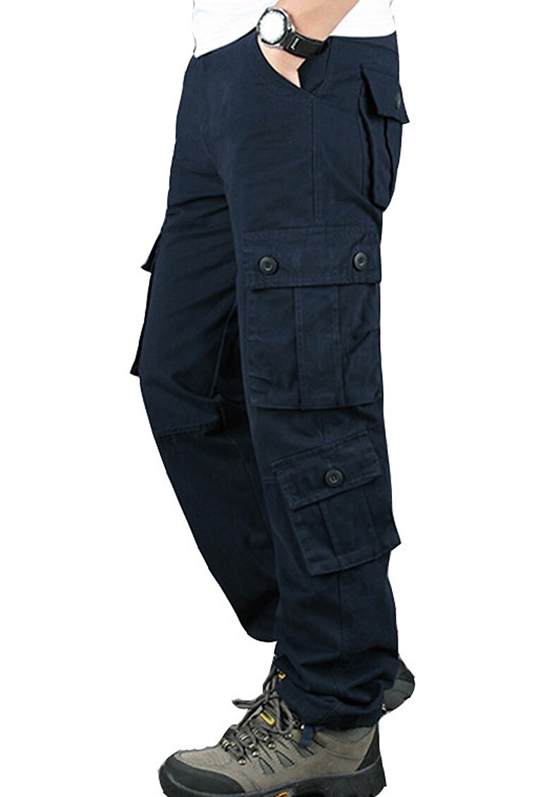 Men's Military Work Pants Hiking Cargo Pants Tactical Pants 8 Pockets 