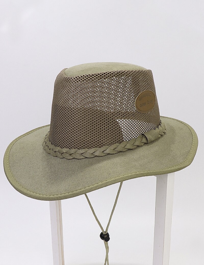 Men's Sun Hat Soaker Hat Safari Hat Gambler Hat Beach Hat Brown Green
