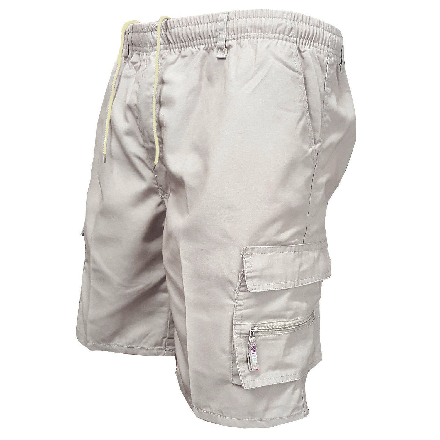 Men's Hiking  Tactical Outdoor  Zipper Pocket Drawstring Elastic Waist Cargo Shorts 