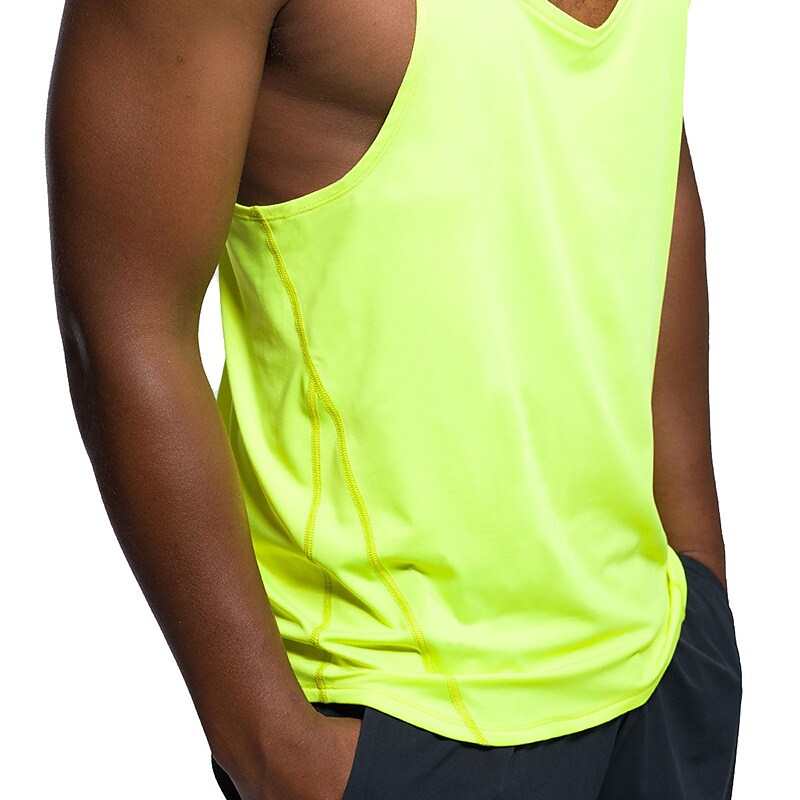 Men's  Plain V Neck Muscle Sleeveless Tank Top Vest 