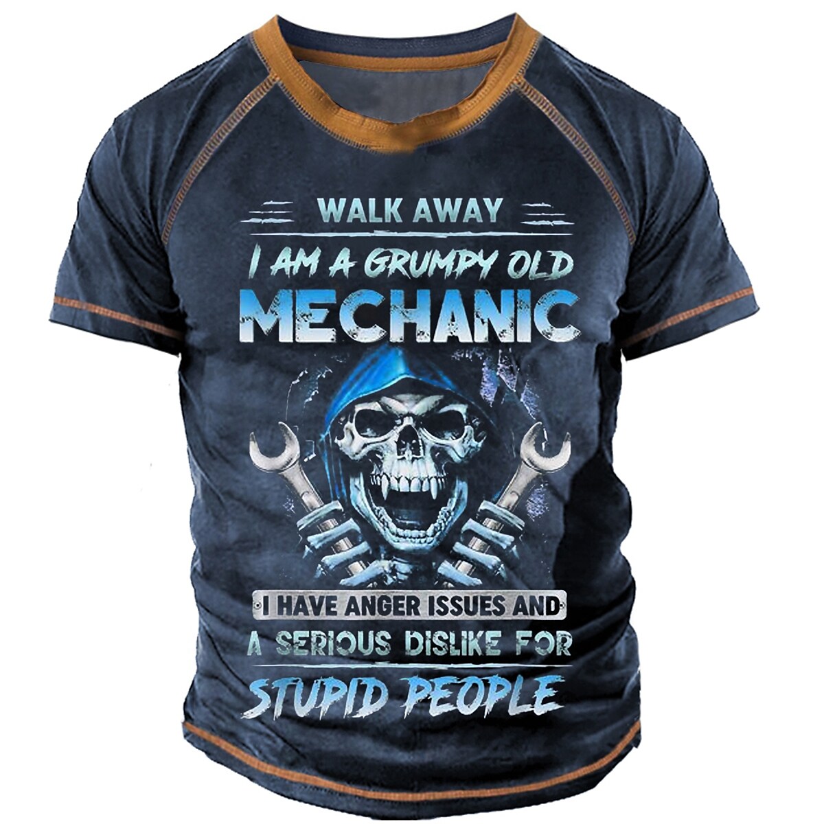 Men's Graphic Letter Crew Neck 3D Print Outdoor Casual Short Sleeve T-shirt