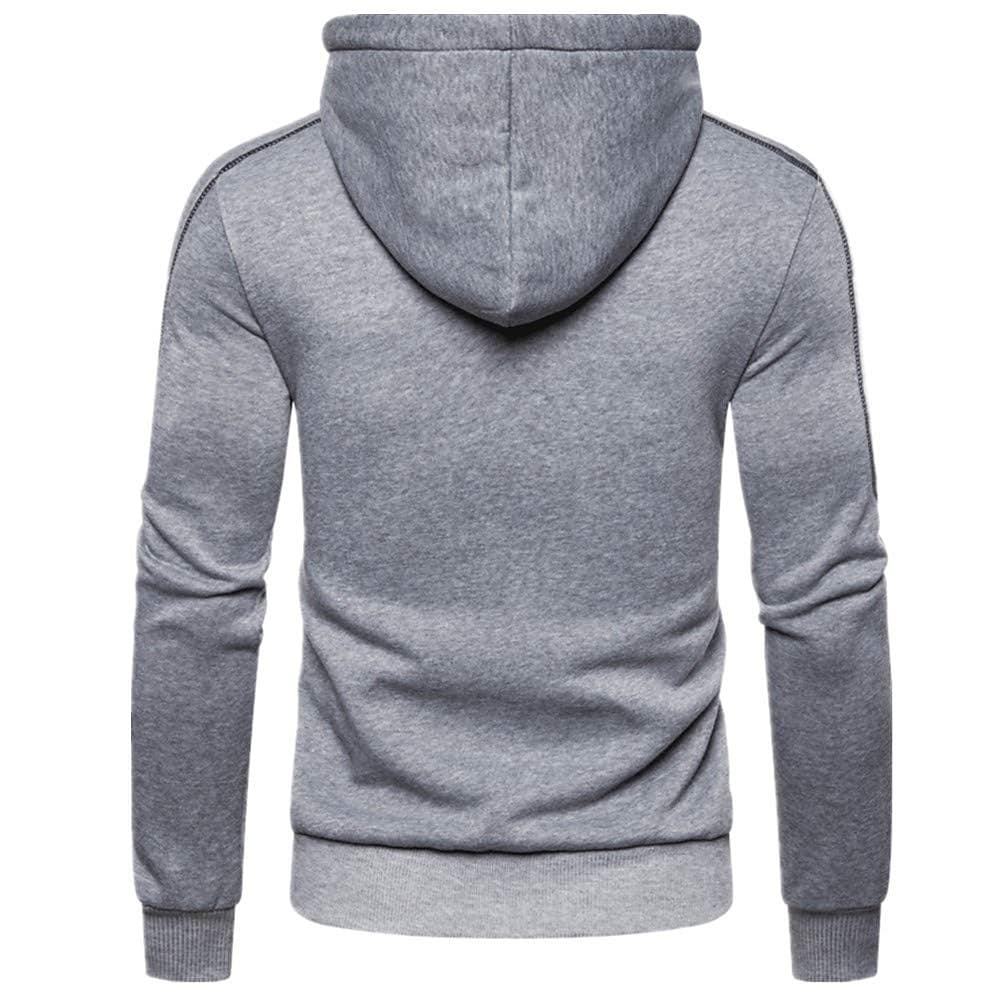 Men's Hoodie Black Army Green Light gray Red Navy Blue Hooded Color Block Fleece Cool Casual Essential Winter Clothing Apparel Hoodies Sweatshirts