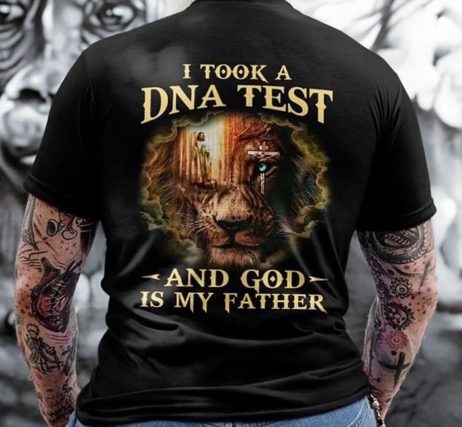 Mens Vintage "I Take A DNA Test God Is My Father