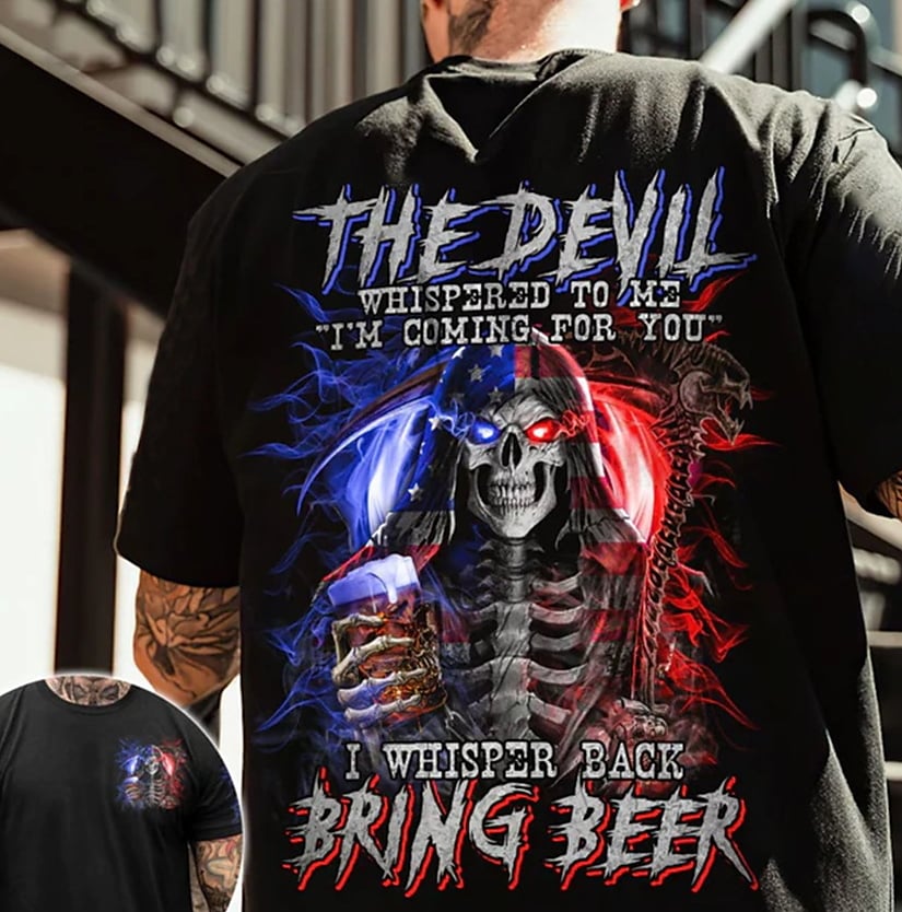 The devil whispered to me... Graphic Prints  T-shirt