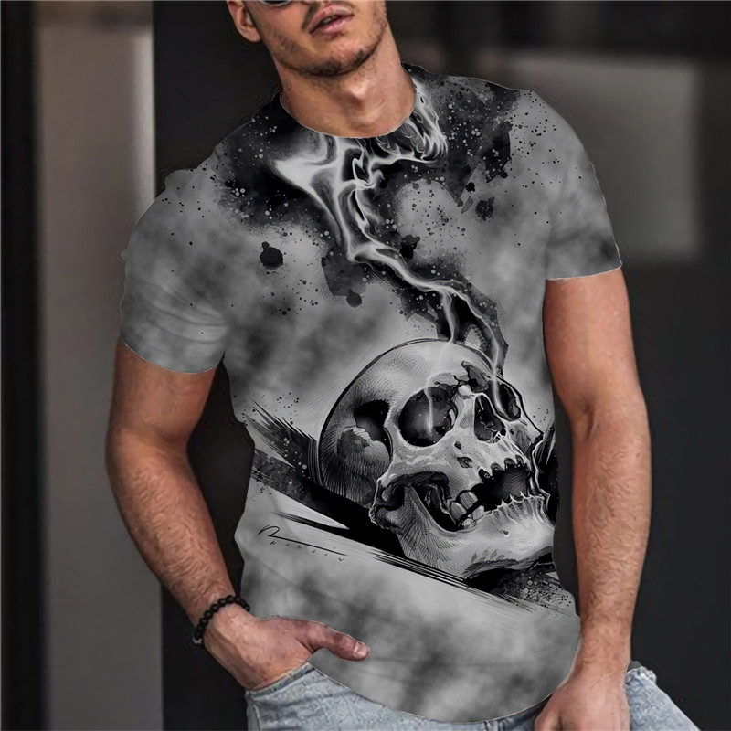 Men's Skull Print T-shirt