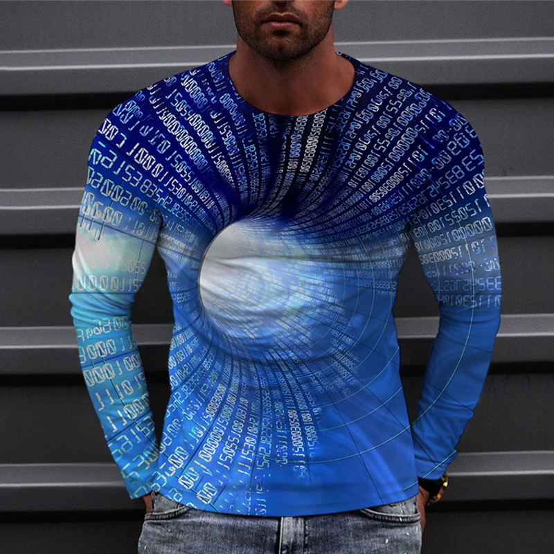 Men's 3D Print Long Sleeve T-shirt