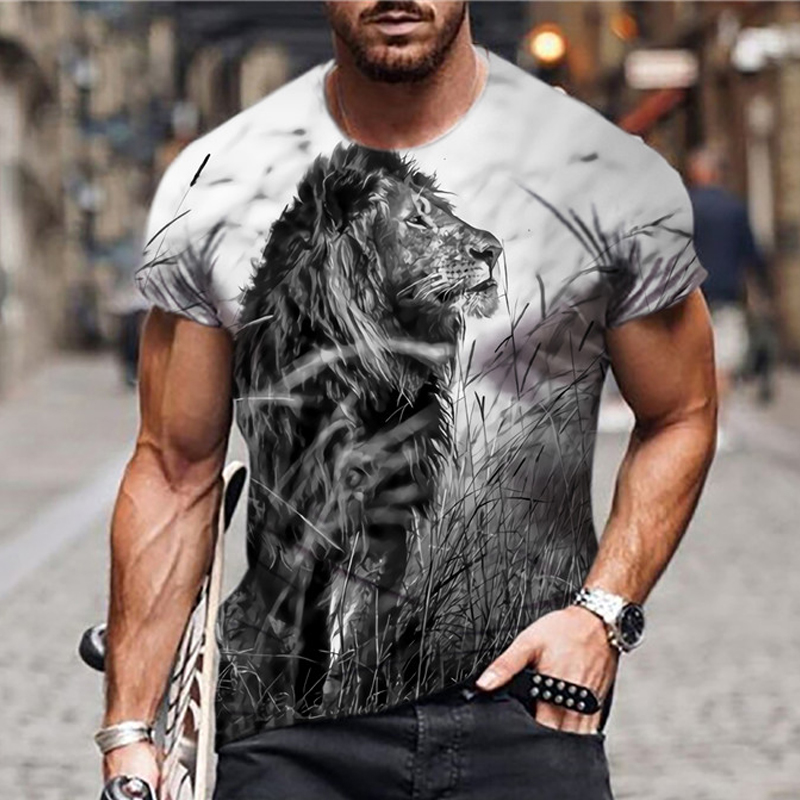 Men's Lion Print T-shirt