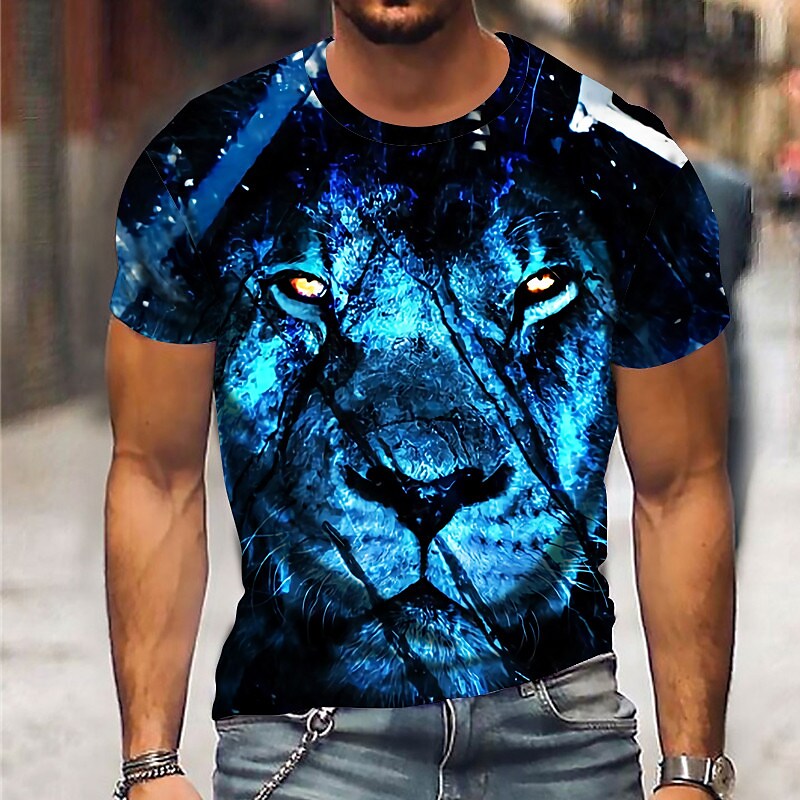 Men's Tiger Animal Print T-shirt