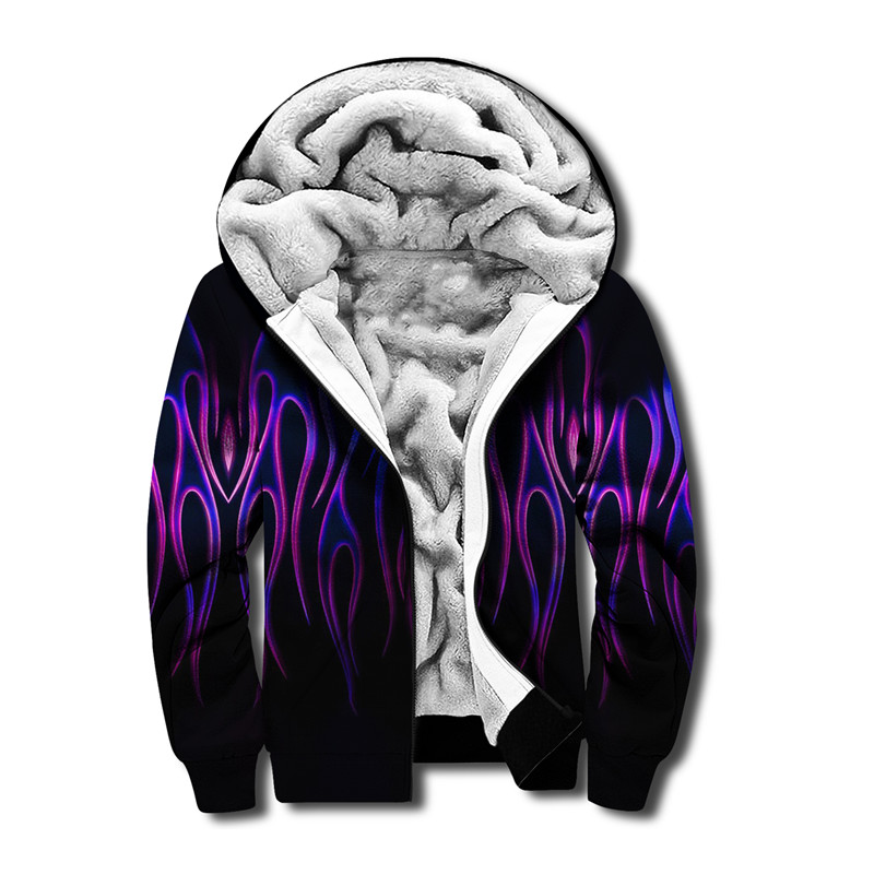 Men's Abstract Graphic Print Hoodie
