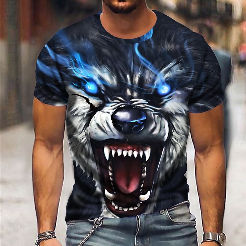 Men's Animal Print T-shirt（Designer）