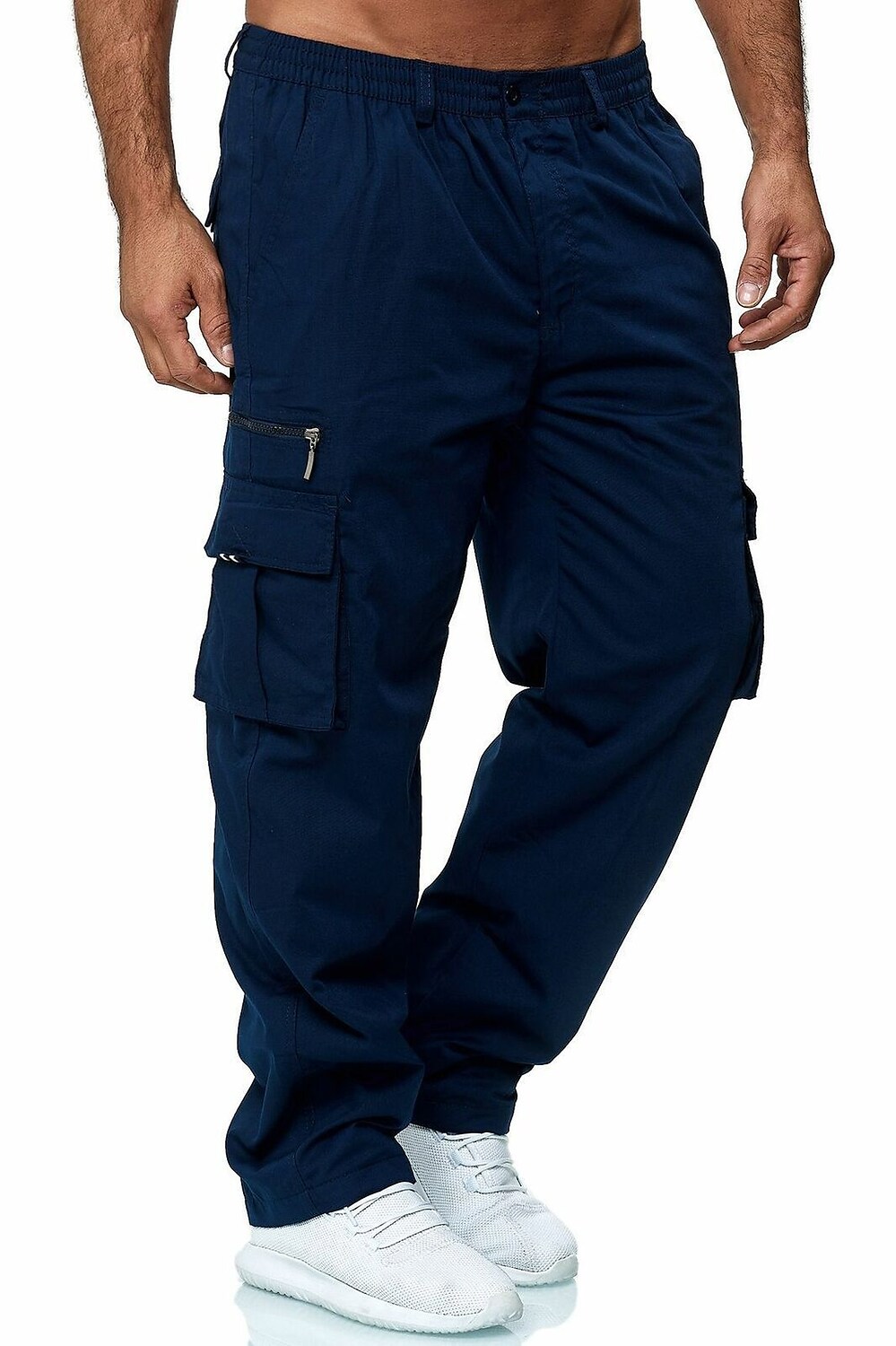 Men's Simple Casual Straight Cargo Pants