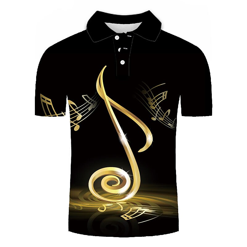 Men's Collar Polo Shirt Golf Shirt Tennis Shirt Symbol Graphic Prints