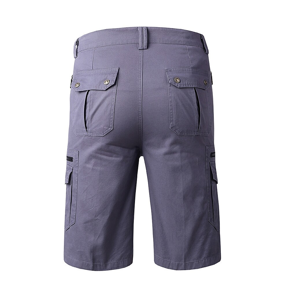Men's hiking tactical military uniform outdoor breathable wear resistant side pocket zipper overalls shorts cropped pants