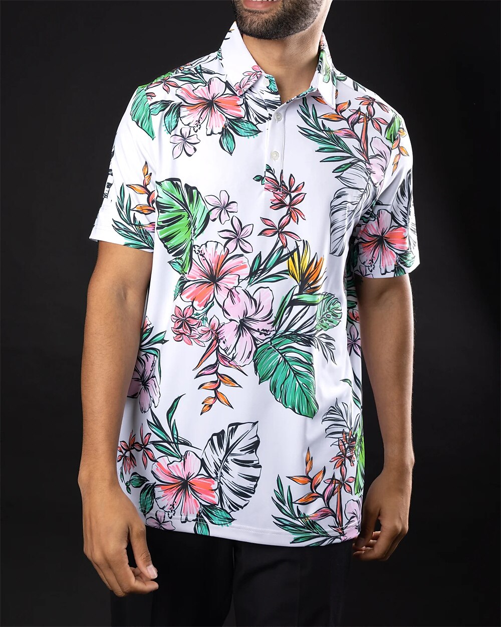 Men's Women's Matching polo Polo Shirt golf apparel Breathable Quick Dry Lightweight Top Floral Summer Golf