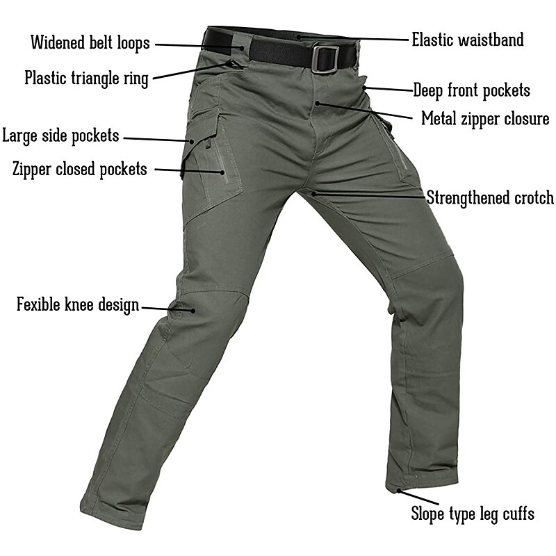 Men's Outdoor Street Casual Climbing Wear Resistant Comfortable Breathable Muti-pockets Cargo Trouser
