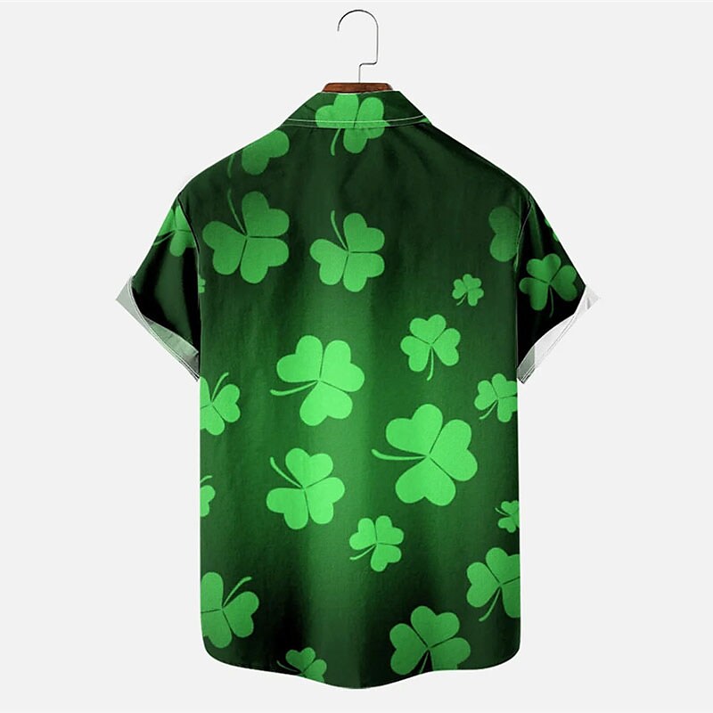 Men's Summer Hawaiian Shirt Graphic Prints Beach Turndown Casual Holid