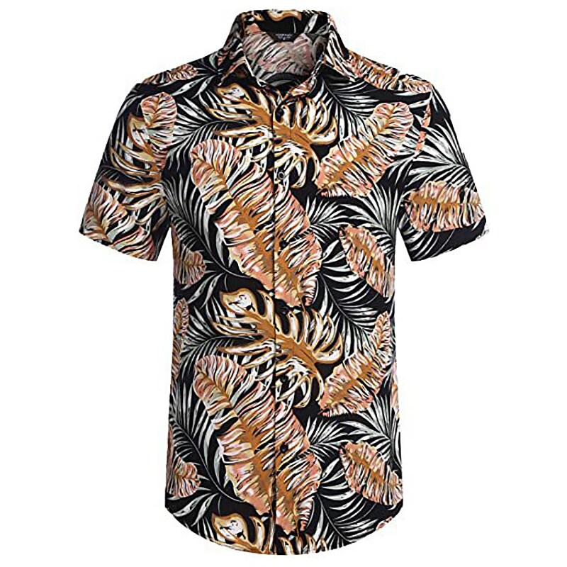 Men's Hawaiian Shirt Graphic Prints Beach Turndown Casual Holiday Shor
