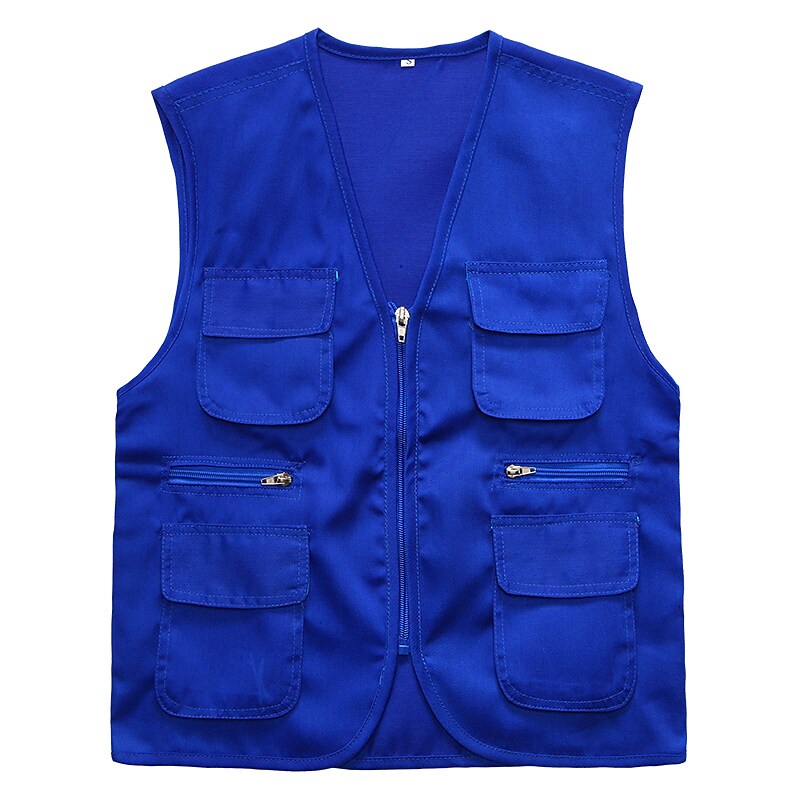 Unisex Fishing Hiking Outdoor Camping Hunting multi pocket anti-wind dry lightweight solid color sleeveless vest