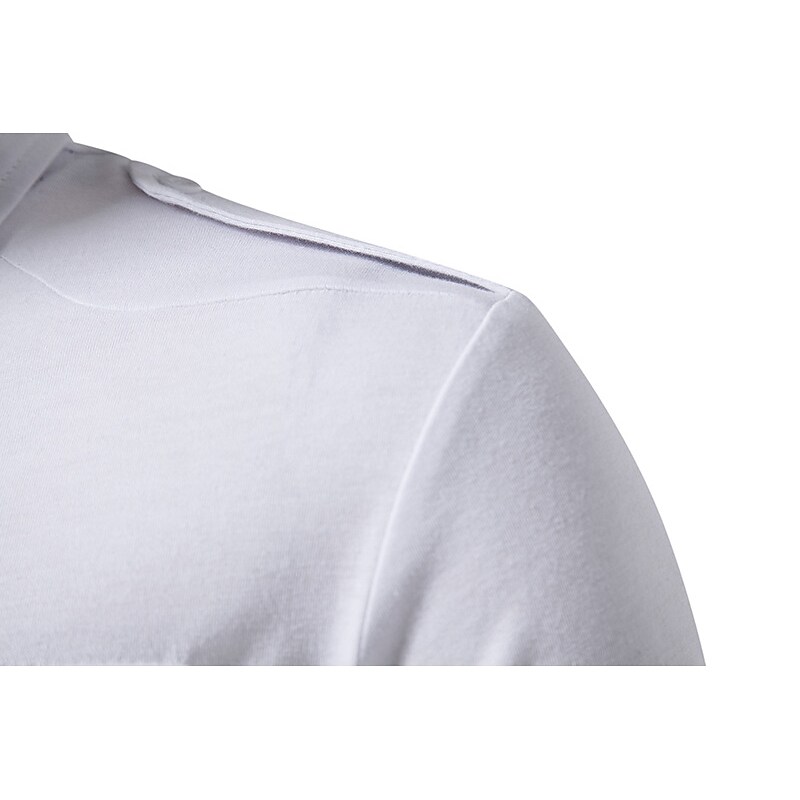 Men's Vacation Outdoor Daily Fashion Casual Comfortable Solid Color Lapel Button Short Sleeve Shirt