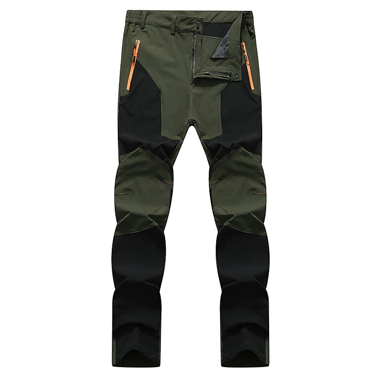 Men's outdoor work casual waterproof quick drying stretch zipper side pocket trousers