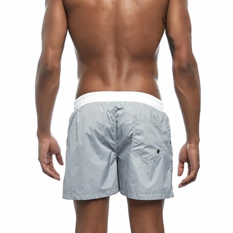 Men's Swim Beach Sports Lightweight Quick Dry Water Proof Drawstring Breathable Swimming Trunks Shorts