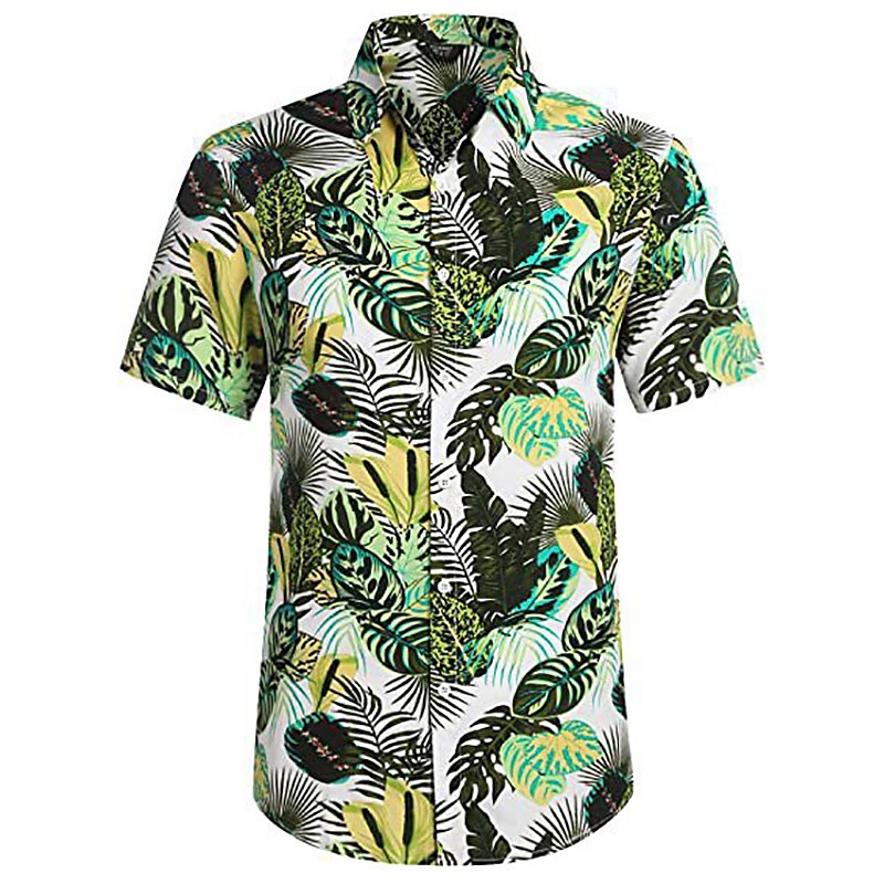 Men's Hawaiian Shirt Graphic Prints Beach Turndown Casual Holiday Shor