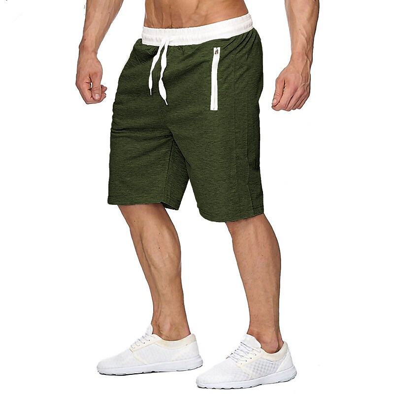 Men's Outdoor Sport Street Casual Breathable Light Comfortable Drawstring Pockets Plain Shorts