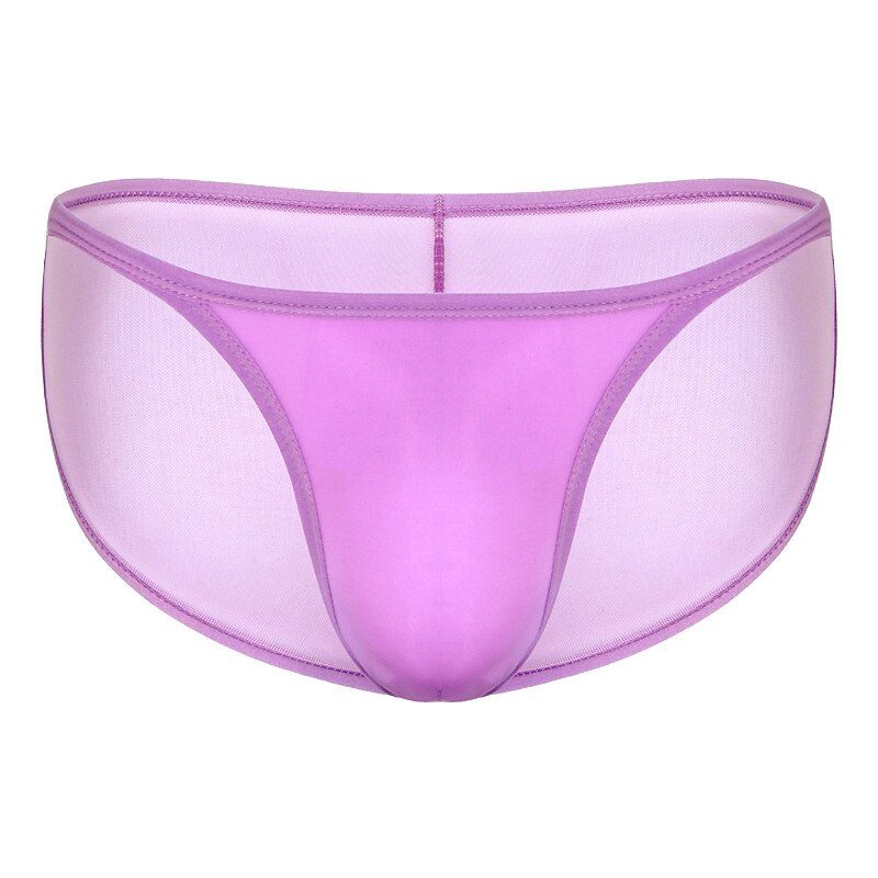 Men's 1pack Basic Panties Briefs Mesh Polyester Antibacterial Leak Proof Pure Color Mid Waist Black White