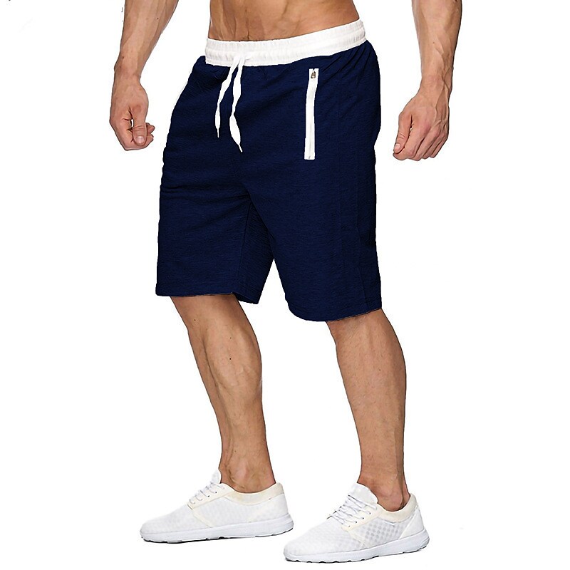 Men's Outdoor Sport Street Casual Breathable Light Comfortable Drawstring Pockets Plain Shorts