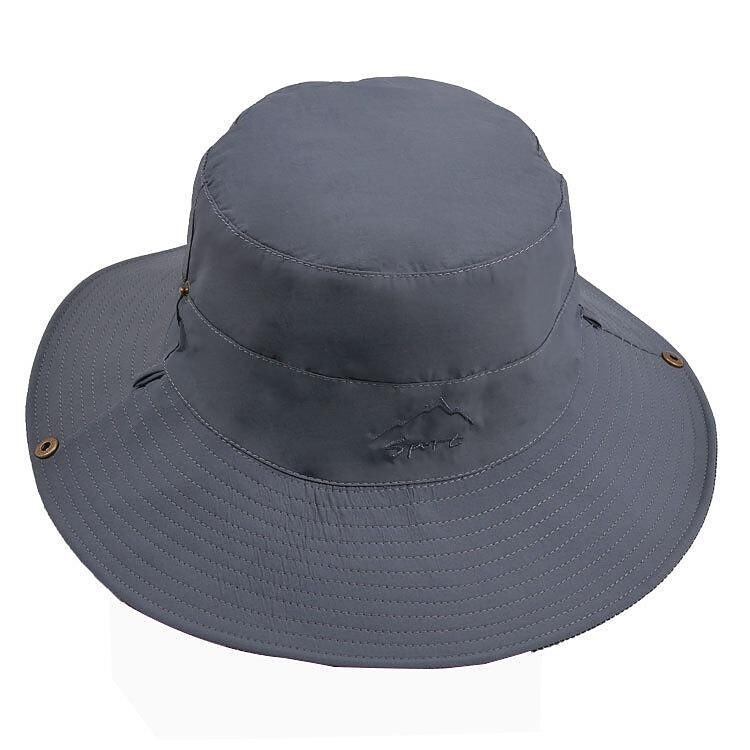 Men's Women's Sun Hat Bucket Hat Fishing Hat Summer Outdoor Packable Waterproof Portable UV Sun Protection Hat ArmyGreen Navy Blue Light Grey for Hunting Fishing Climbing