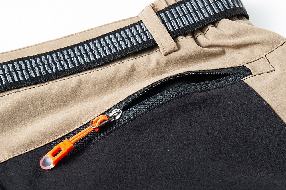 Men's Outdoor Hiking Hunting Fishing Climbing Wear Resistant Zippered Pockets Stretch Trouser