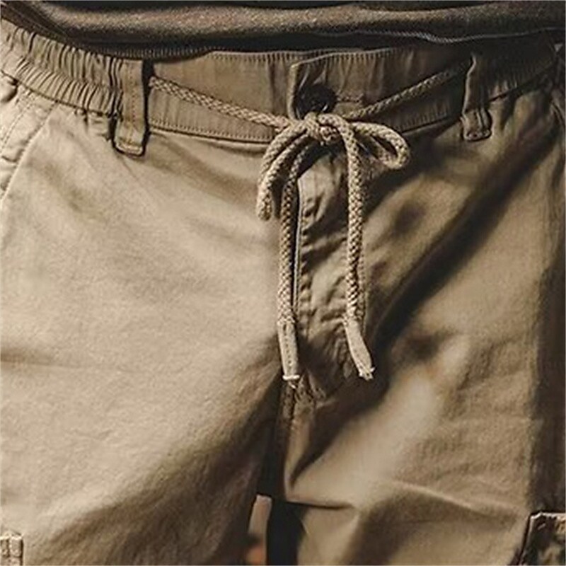 Men's outdoor hiking camping fishing tactics wear resistant lightweight breathable multi-pocket cargo pants