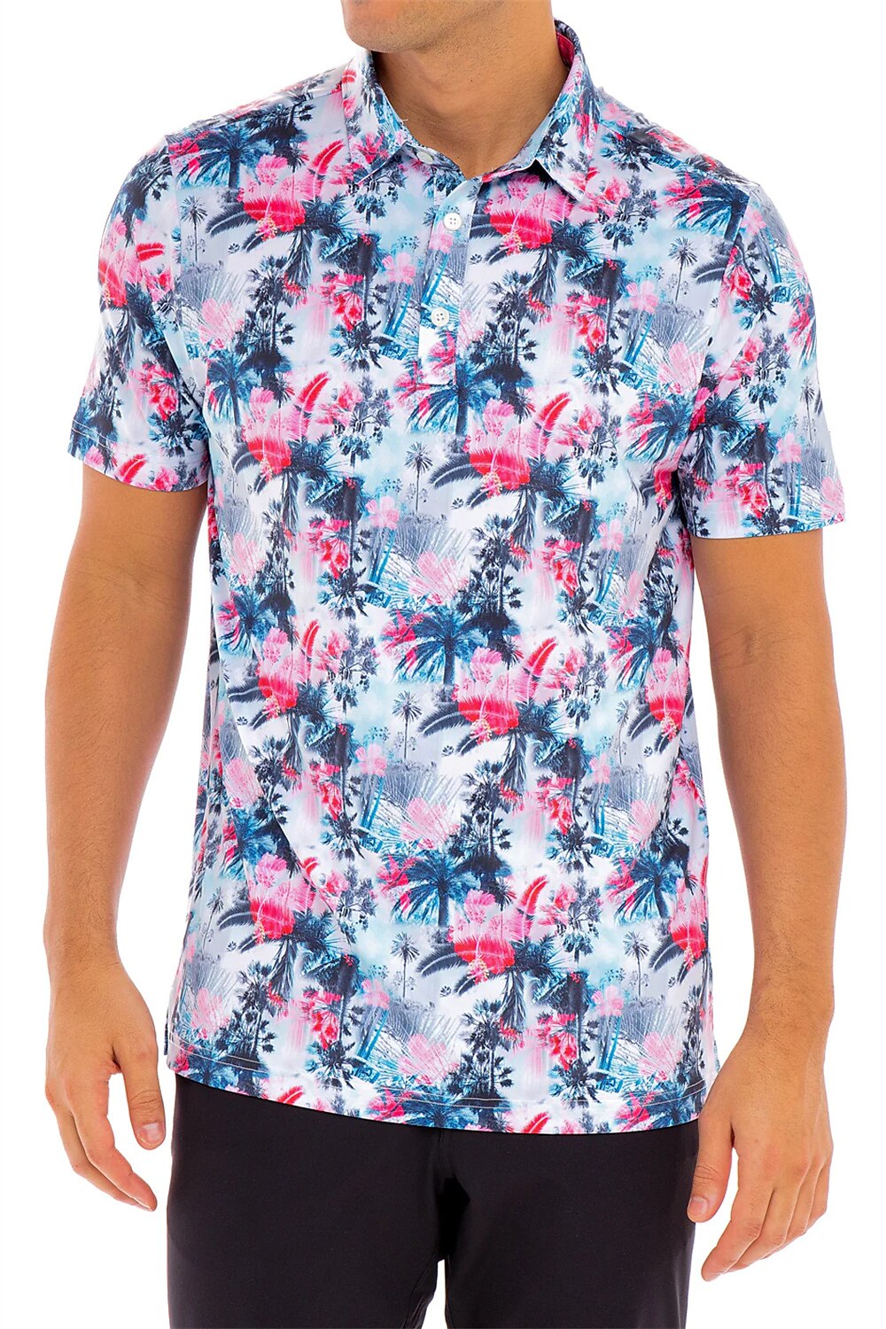 Men's Women's Matching polo Polo Shirt golf apparel Breathable Quick Dry Lightweight Top Floral Summer Golf