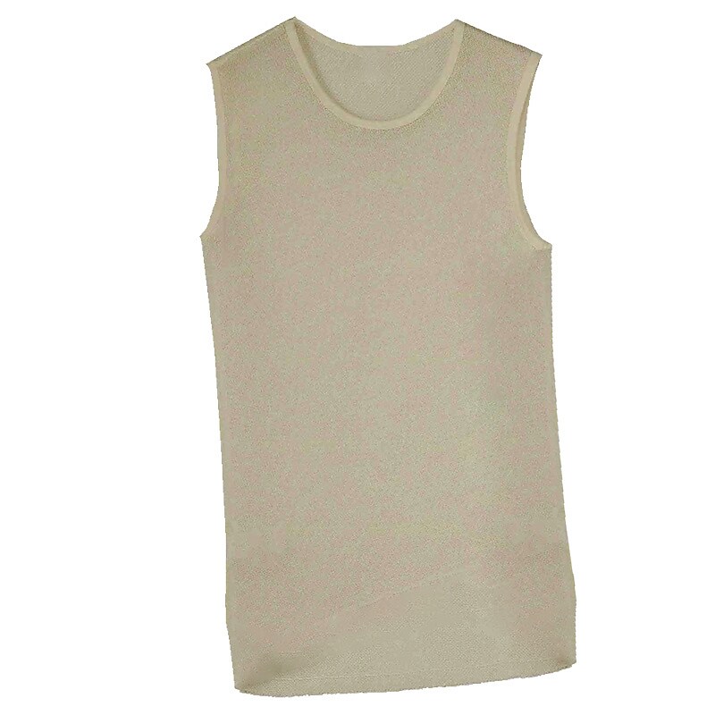 Men's Outdoor Casual Vacation Beach Lightweight Comfortable Quick Dry Breathable Plain Round Neck Sleeveless Vest