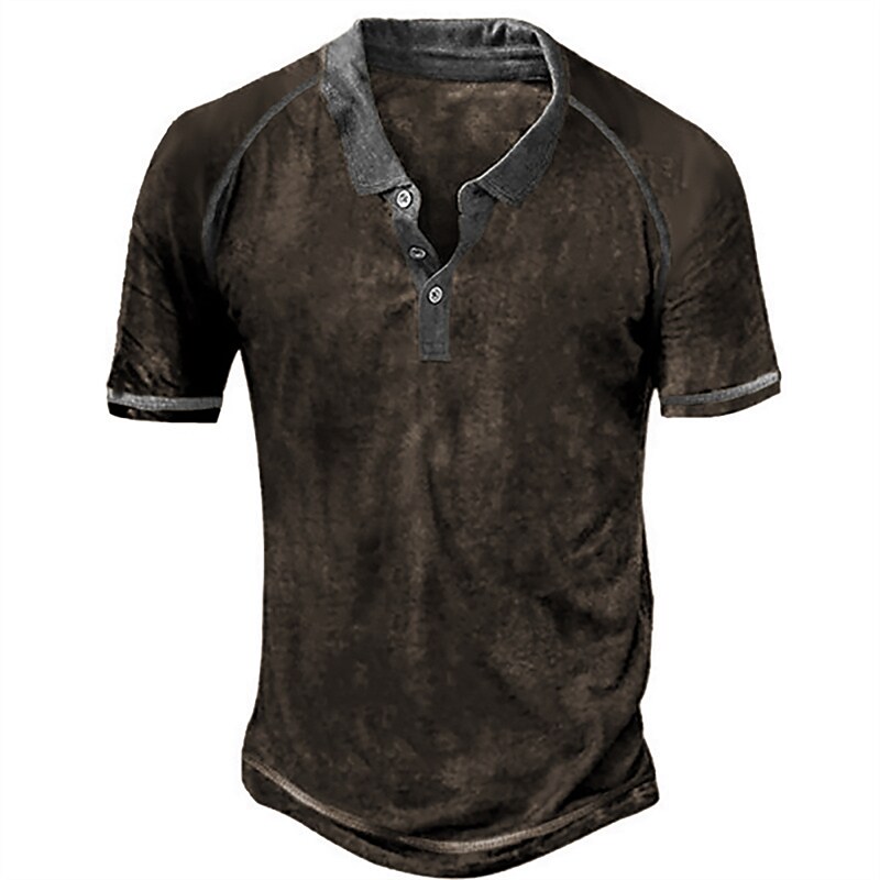 Men's Collar Polo Golf Shirt Graphic Turndown 3D Print Outdoor Street Short Sleeves Button-Down Clothing Casual Breathable Top