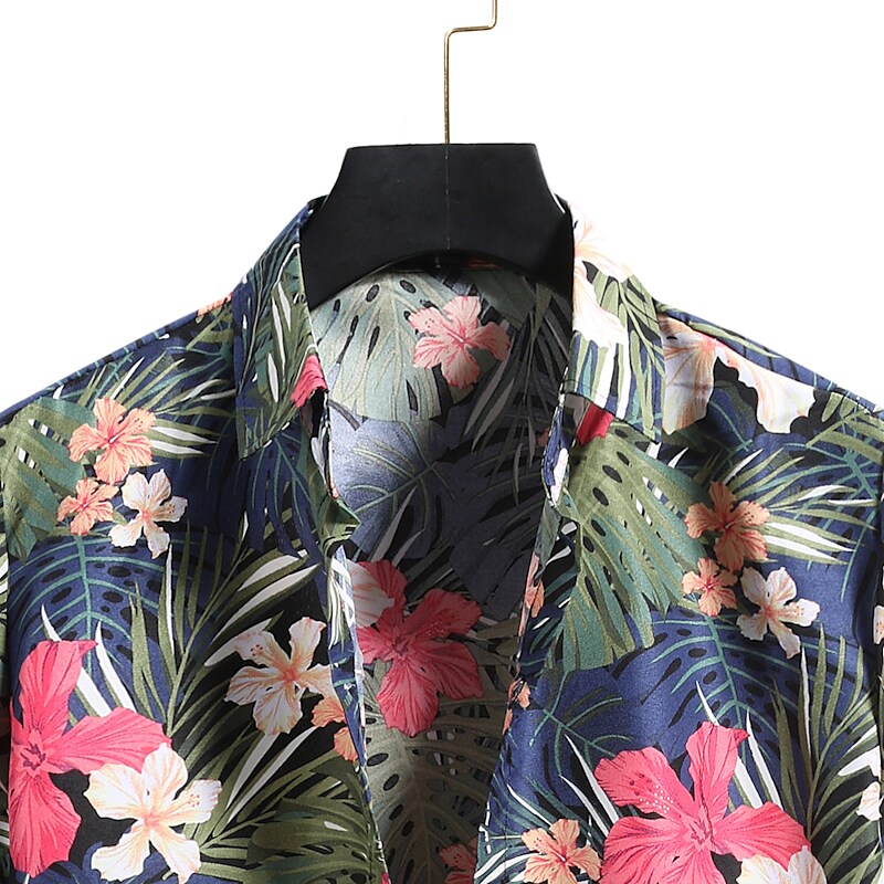 Men's Hawaiian Shirt Graphic Prints Beach Turndown Casual Holiday Shor