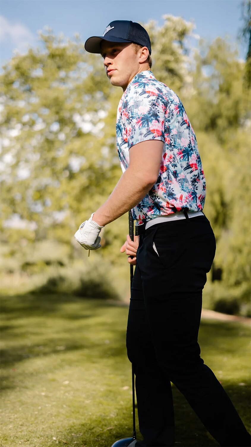 Men's Women's Matching polo Polo Shirt golf apparel Breathable Quick Dry Lightweight Top Floral Summer Golf