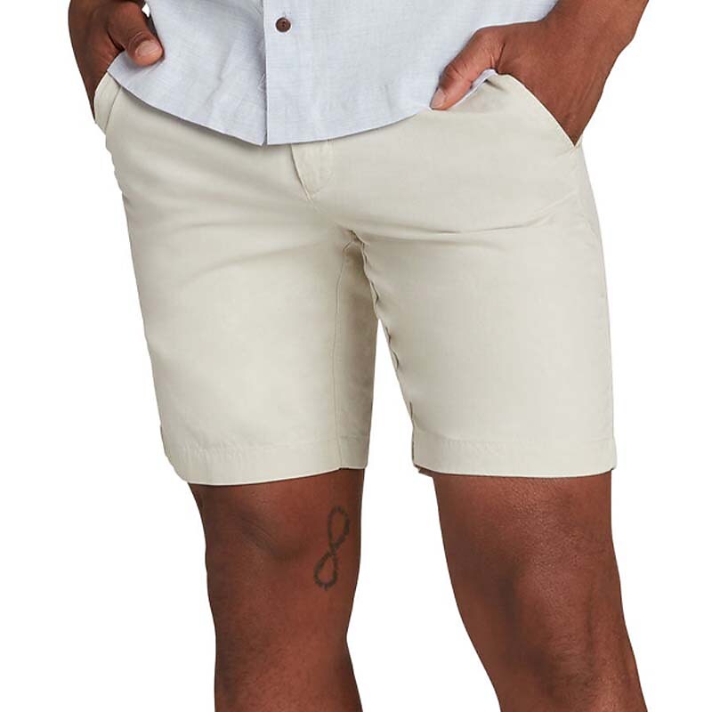 Men's Work Shorts Drawstring Elastic Waist Plain Comfort Breathable Casual Fashion 