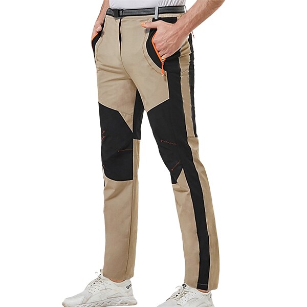 Men's Outdoor Hiking Hunting Fishing Climbing Wear Resistant Zippered Pockets Stretch Trouser