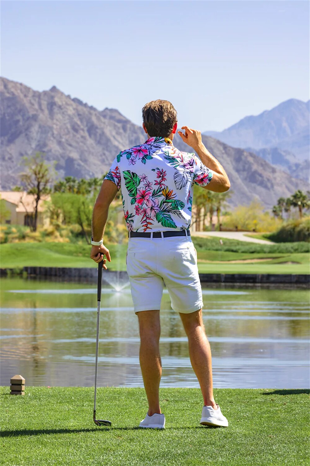 Men's Women's Matching polo Polo Shirt golf apparel Breathable Quick Dry Lightweight Top Floral Summer Golf