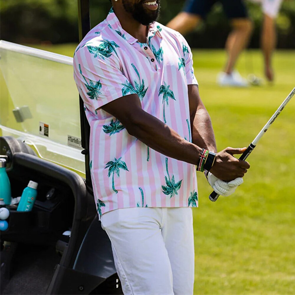 Men's Women's Matching polo Polo Shirt Golf Shirt Breathable Quick Dry Soft Short Sleeve Top Regular Fit Printed Summer Spring Gym Workout Golf Badminton