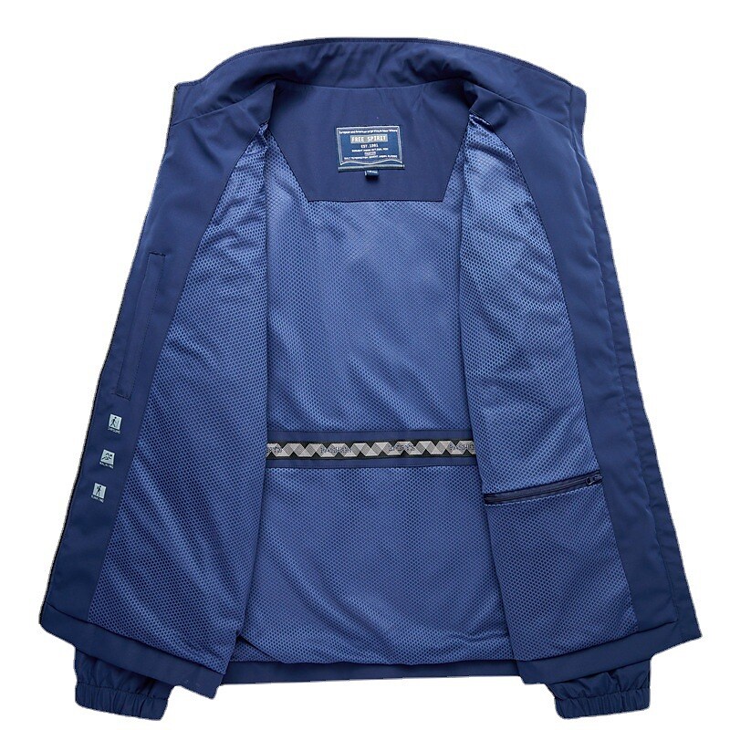 Men's Outdoor Hiking Camping Skiing Climbing Wind Proof Breathable Comfortable Solid Color Long Sleeve