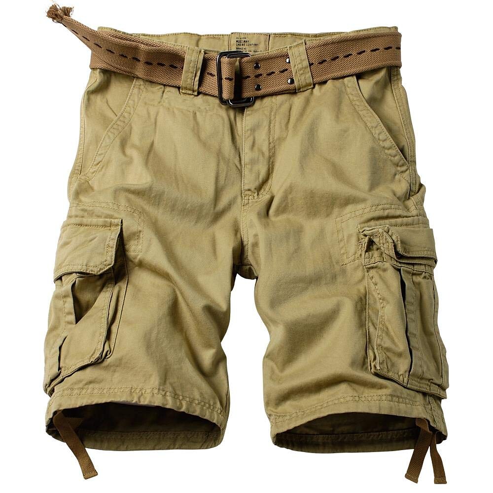 Men's Outdoor Climbing Fishing Tactic Hiking Wear Resistant Drawstring Pockets Comfortable Camo Shorts