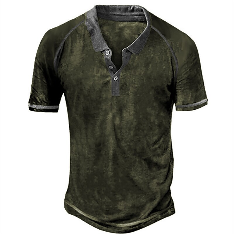 Men's Collar Polo Golf Shirt Graphic Turndown 3D Print Outdoor Street Short Sleeves Button-Down Clothing Casual Breathable Top