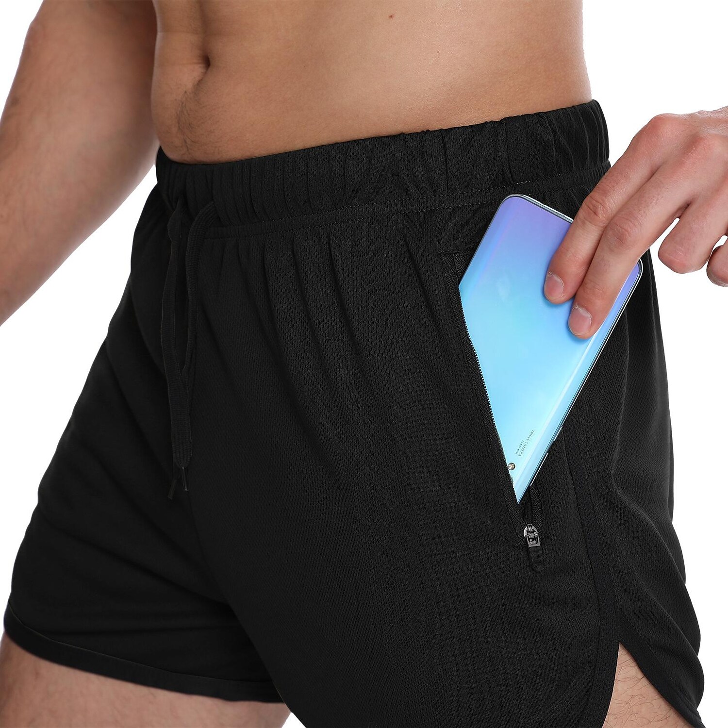 Men's Swimming Beach Casual Fashion Drawstring Comfortable Breathable Pockets Plain Swimming Trunks Shorts