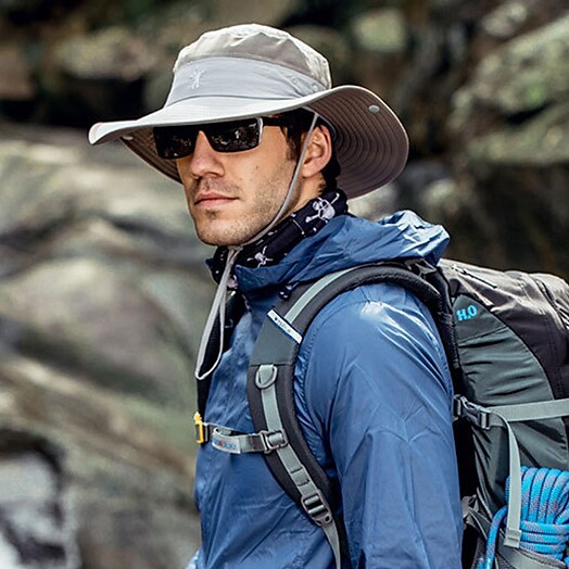 Sun Hat UPF50+ Bucket Hat Hiking Hat Wide Brim Outdoor Portable Sun UV Protection Sunscreen Breathable Fishing Hat Camping / Hiking Hunting Fishing