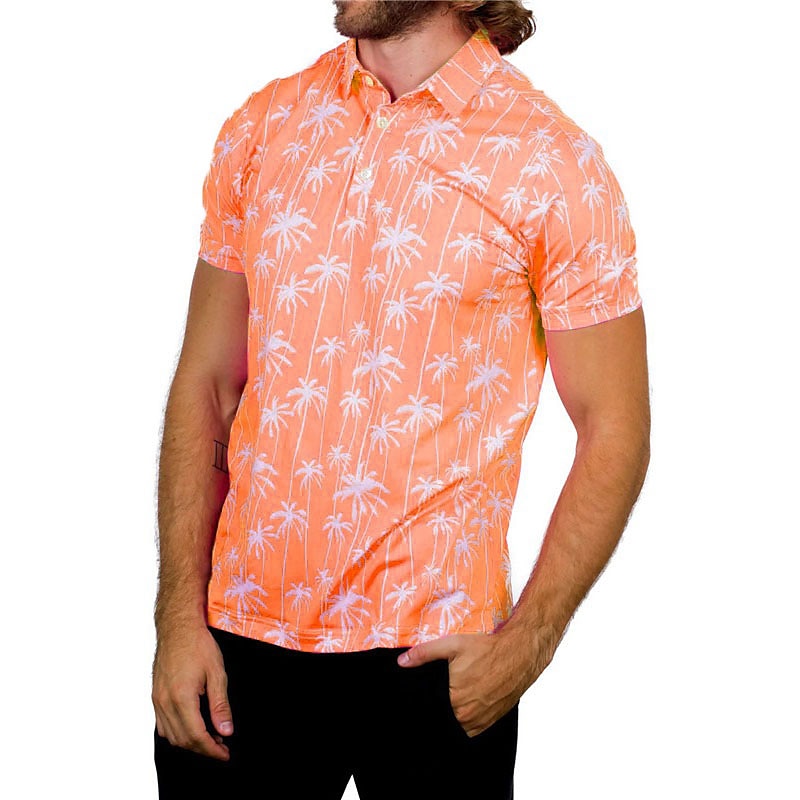 Men's Women's Matching polo Polo Shirt golf apparel Breathable Quick Dry Lightweight Top Printed Summer Golf