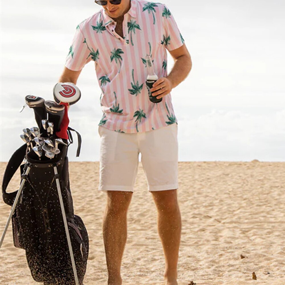 Men's Women's Matching polo Polo Shirt Golf Shirt Breathable Quick Dry Soft Short Sleeve Top Regular Fit Printed Summer Spring Gym Workout Golf Badminton